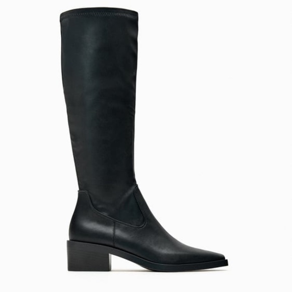 Zara mid heel knee high boots - Picture 1 of 6